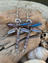Load image into Gallery viewer, Dragonfly Beaded Earrings