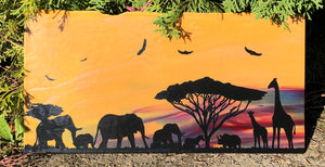Serengeti Vignette - Large 16" x 8"