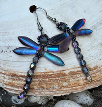 Load image into Gallery viewer, Dragonfly Beaded Earrings
