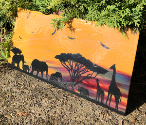 Serengeti Vignette - Large 16" x 8"