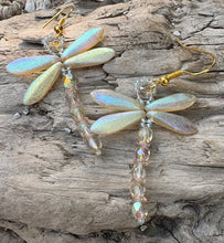 Load image into Gallery viewer, Dragonfly Beaded Earrings