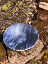 Load image into Gallery viewer, Deep Purple & Powder Blue Streaky - 10” Fused Glass Bowl