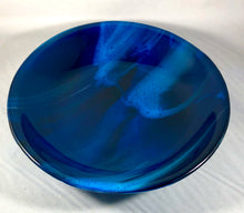 Load image into Gallery viewer, Fused Glass - Copper Blue Streaky Bowl
