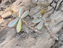 Load image into Gallery viewer, Dragonfly Beaded Earrings