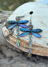 Load image into Gallery viewer, Dragonfly Beaded Earrings