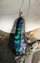 Load image into Gallery viewer, Wintry Dichroic Column Pendant