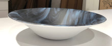 Load image into Gallery viewer, Deep Purple & Powder Blue Streaky - 10” Fused Glass Bowl