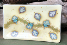 Load image into Gallery viewer, Reactive Silver Oak Leaf - Fused Glass Dish
