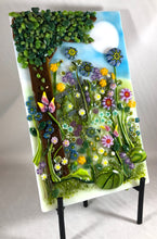 Load image into Gallery viewer, Early Spring Meadow Fused Glass Panel
