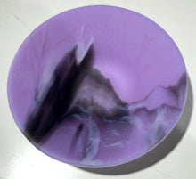 Load image into Gallery viewer, NeoLavender, Amethyst &amp; White - 10” Fused Glass Bowl