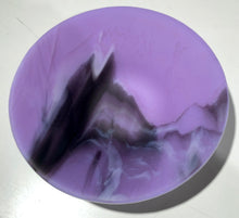 Load image into Gallery viewer, NeoLavender, Amethyst & White - 10” Fused Glass Bowl