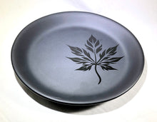 Load image into Gallery viewer, Matte Black Foliage - Fused Glass Dish