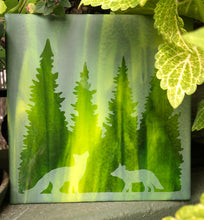 Load image into Gallery viewer, Northern Lights Fused Glass Art Panel