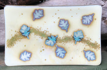 Load image into Gallery viewer, Reactive Silver Oak Leaf - Fused Glass Dish