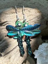 Load image into Gallery viewer, Dragonfly Beaded Earrings