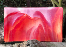 Load image into Gallery viewer, Red and White Streaky - Fused Glass Dish
