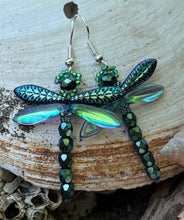 Load image into Gallery viewer, Dragonfly Beaded Earrings
