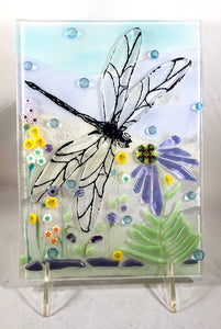 Dragonfly with Blooms
