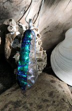 Load image into Gallery viewer, Wintry Dichroic Column Pendant