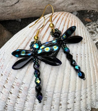 Load image into Gallery viewer, Dragonfly Beaded Earrings