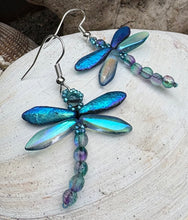 Load image into Gallery viewer, Dragonfly Beaded Earrings