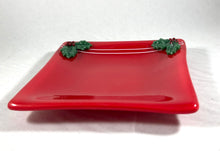 Load image into Gallery viewer, Fused Glass - Medium Holly Dish