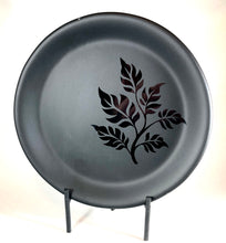 Load image into Gallery viewer, Matte Black Foliage - Fused Glass Dish