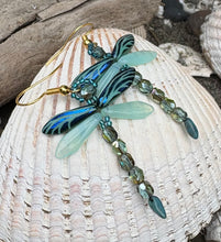 Load image into Gallery viewer, Dragonfly Beaded Earrings