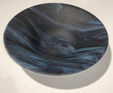 Load image into Gallery viewer, Deep Purple & Powder Blue Streaky - 10” Fused Glass Bowl