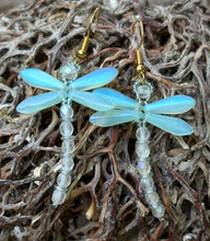 Load image into Gallery viewer, Dragonfly Beaded Earrings
