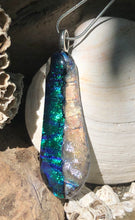 Load image into Gallery viewer, Wintry Dichroic Column Pendant