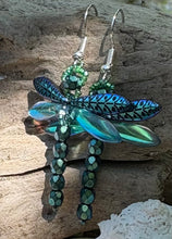 Load image into Gallery viewer, Dragonfly Beaded Earrings