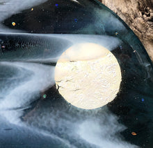 Load image into Gallery viewer, Silver Moon - Fused Glass Art Panel