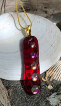 Load image into Gallery viewer, Bubbly Dichroic Column Pendant