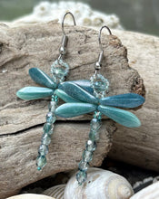 Load image into Gallery viewer, Dragonfly Beaded Earrings