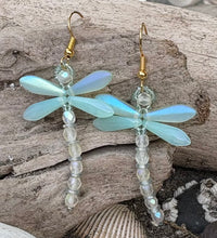 Load image into Gallery viewer, Dragonfly Beaded Earrings