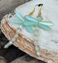 Load image into Gallery viewer, Dragonfly Beaded Earrings