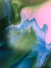 Load image into Gallery viewer, NeoLavender, Jade & Azure Blue Opal - 10” Fused Glass Bowl