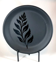 Load image into Gallery viewer, Matte Black Foliage - Fused Glass Dish