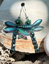 Load image into Gallery viewer, Dragonfly Beaded Earrings