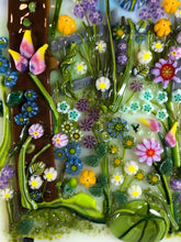 Load image into Gallery viewer, Early Spring Meadow Fused Glass Panel