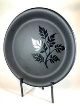 Load image into Gallery viewer, Matte Black Foliage - Fused Glass Dish