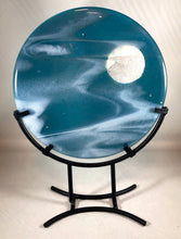 Load image into Gallery viewer, Silver Moon - Fused Glass Art Panel