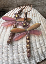 Load image into Gallery viewer, Dragonfly Beaded Earrings