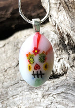 Load image into Gallery viewer, Sugar Skull - Fused Glass Pendant