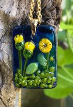 Load image into Gallery viewer, Blue Skies Fused Glass Pendant