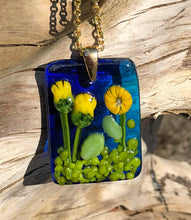 Load image into Gallery viewer, Blue Skies Fused Glass Pendant