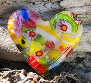 Fused Glass Heart