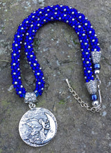 Load image into Gallery viewer, Kumihimo Necklace - Blue Fairy