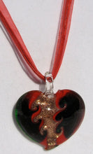 Load image into Gallery viewer, Fragile Heart - Green Red and Gold